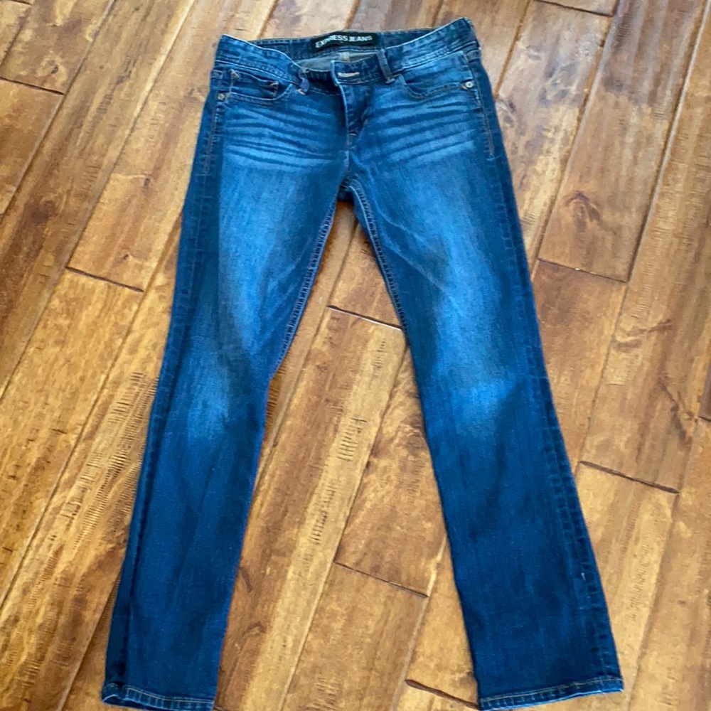 Express cropped skinny size 4